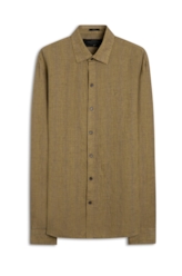 Camisa Linho Blend Wind Classic Caqui