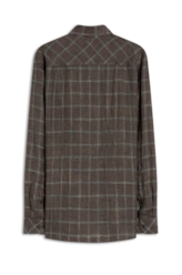 Camisa Linho Blend Xadrez Country Tabaco