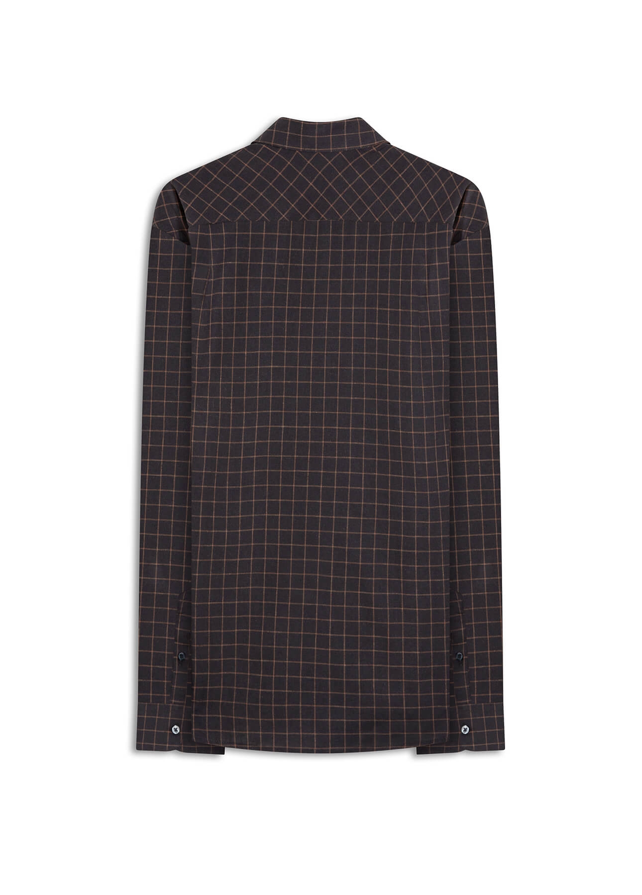Camisa Linho Blend Xadrez Monza  Xangai Chumbo Mescla
