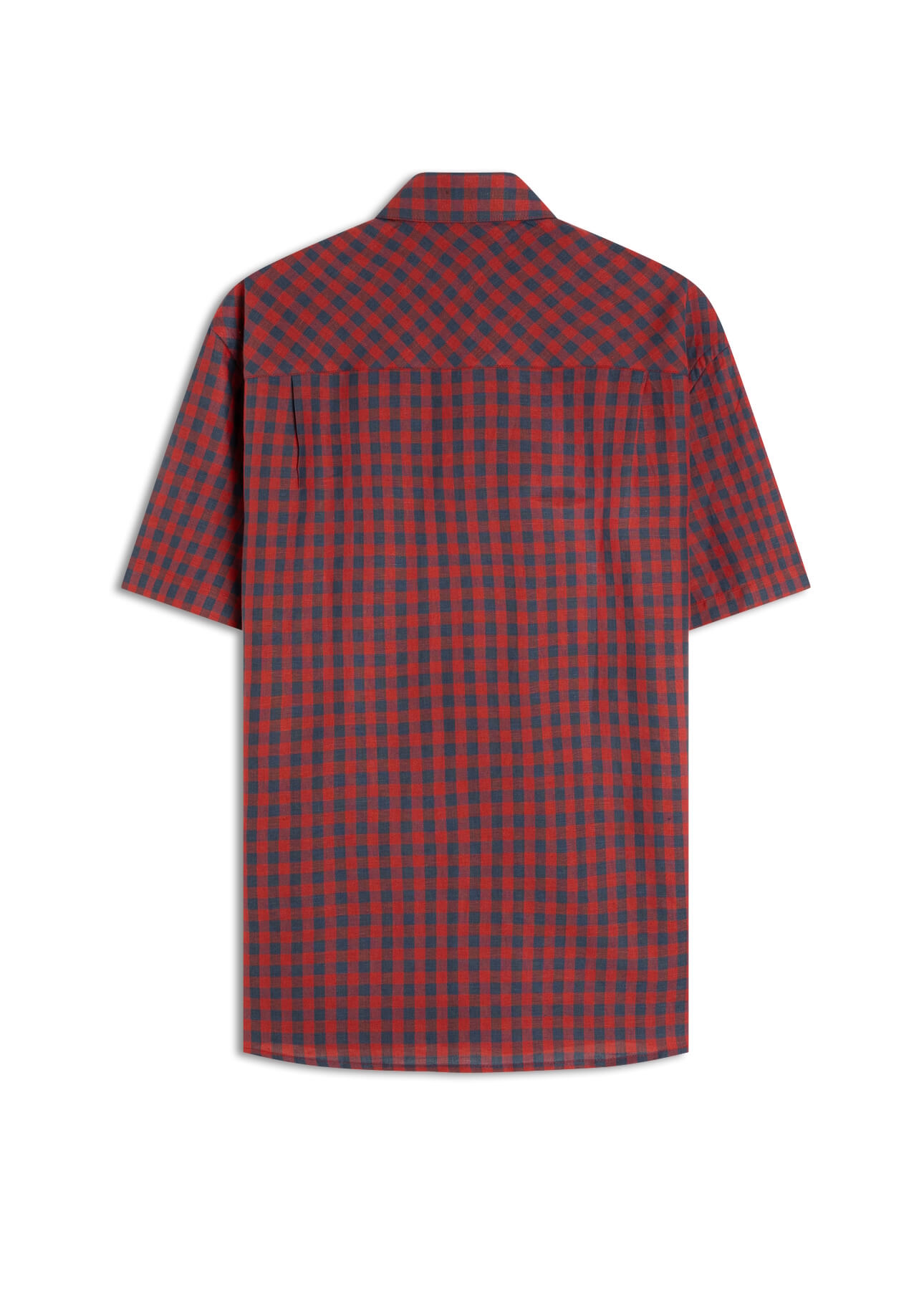 Camisa Linho Blend Xadrez Mottella  Xang Vermelho