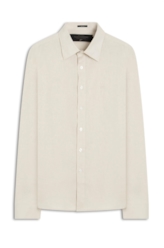 Camisa Linho Classic Anatomic Bege a Peça Pronta)