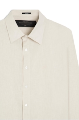 Camisa Linho Classic Anatomic Bege a Peça Pronta)