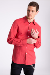 Camisa Linho Classic Anatomic Cereja Aia