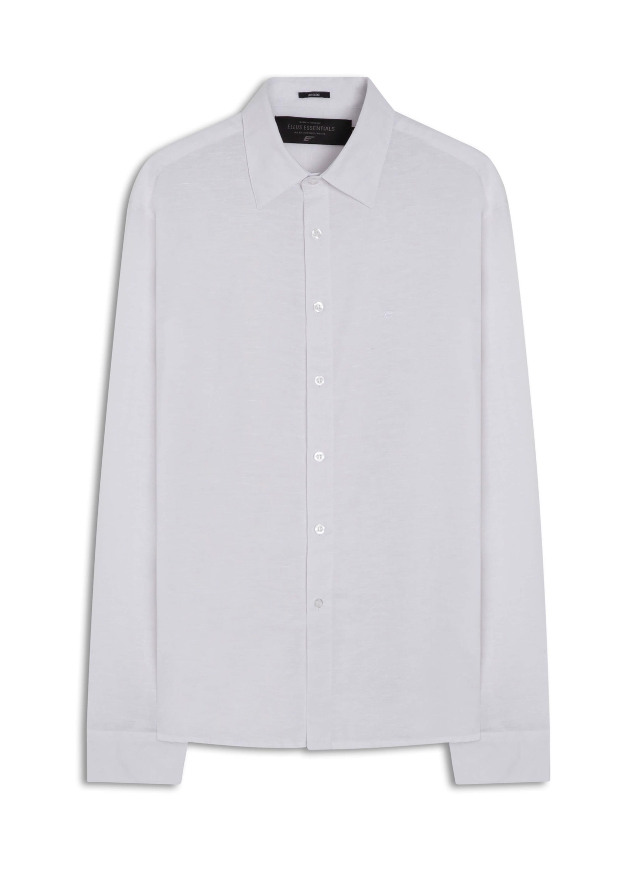 Camisa Linho Classic Anatomic Cinza Claro Pronta)