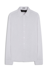 Camisa Linho Classic Anatomic Cinza Claro Pronta)