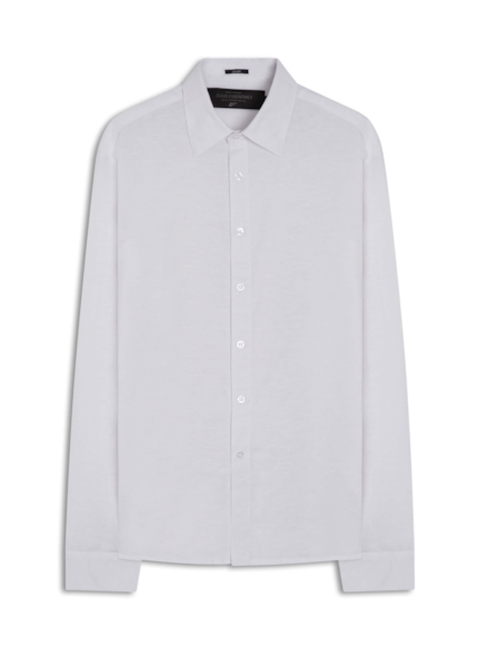 Camisa Linho Classic Anatomic Cinza Claro Pronta)