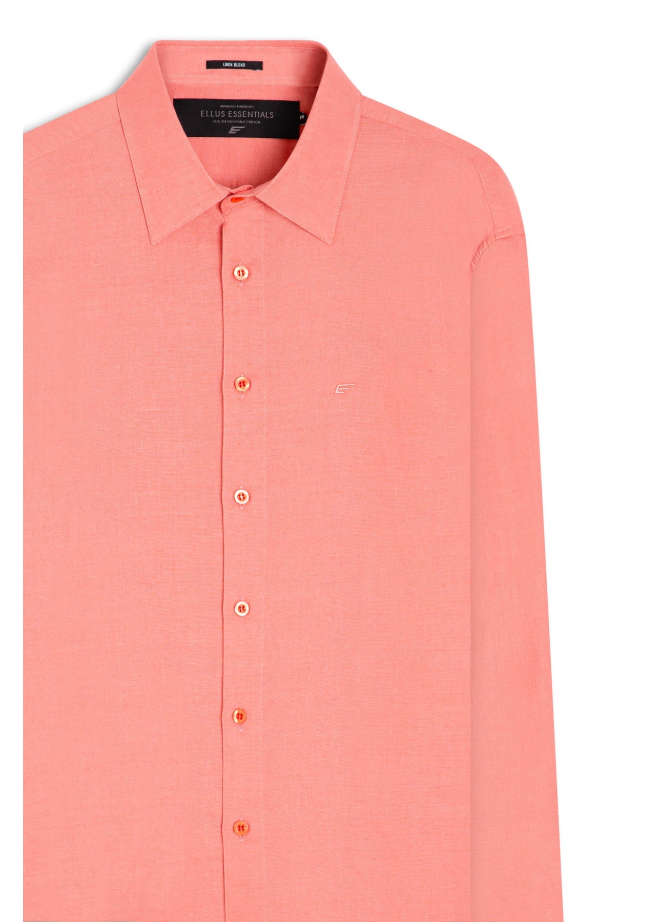 Camisa Linho Classic Anatomic Coral