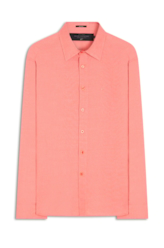 Camisa Linho Classic Anatomic Coral