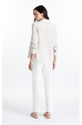 Camisa Linho de Giz Met Classic Xangai Areia