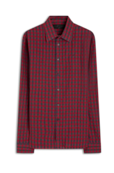 Camisa Linho Ground Plaid Vermelho