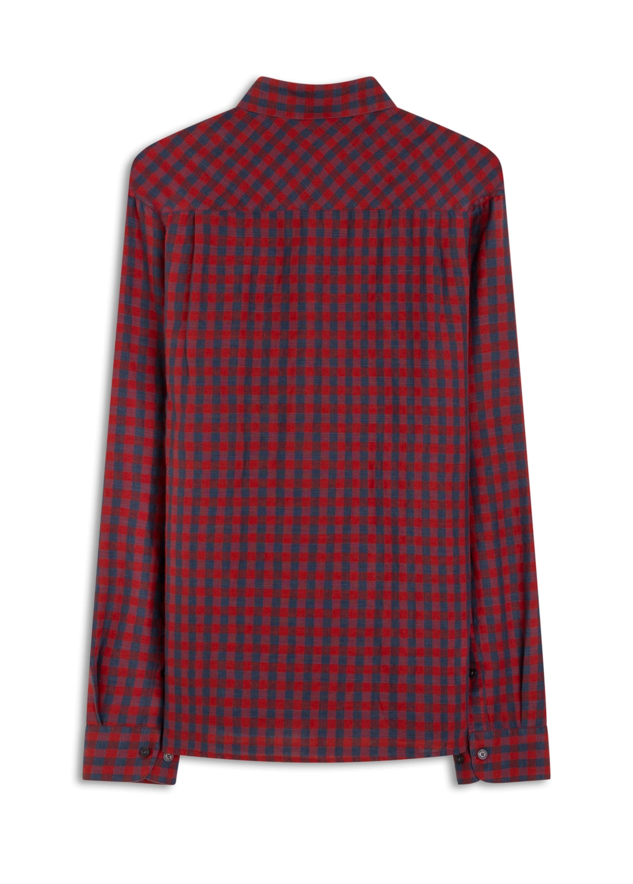 Camisa Linho Ground Plaid Vermelho