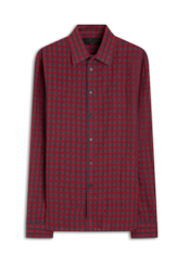 Camisa Linho Ground Plaid Vermelho