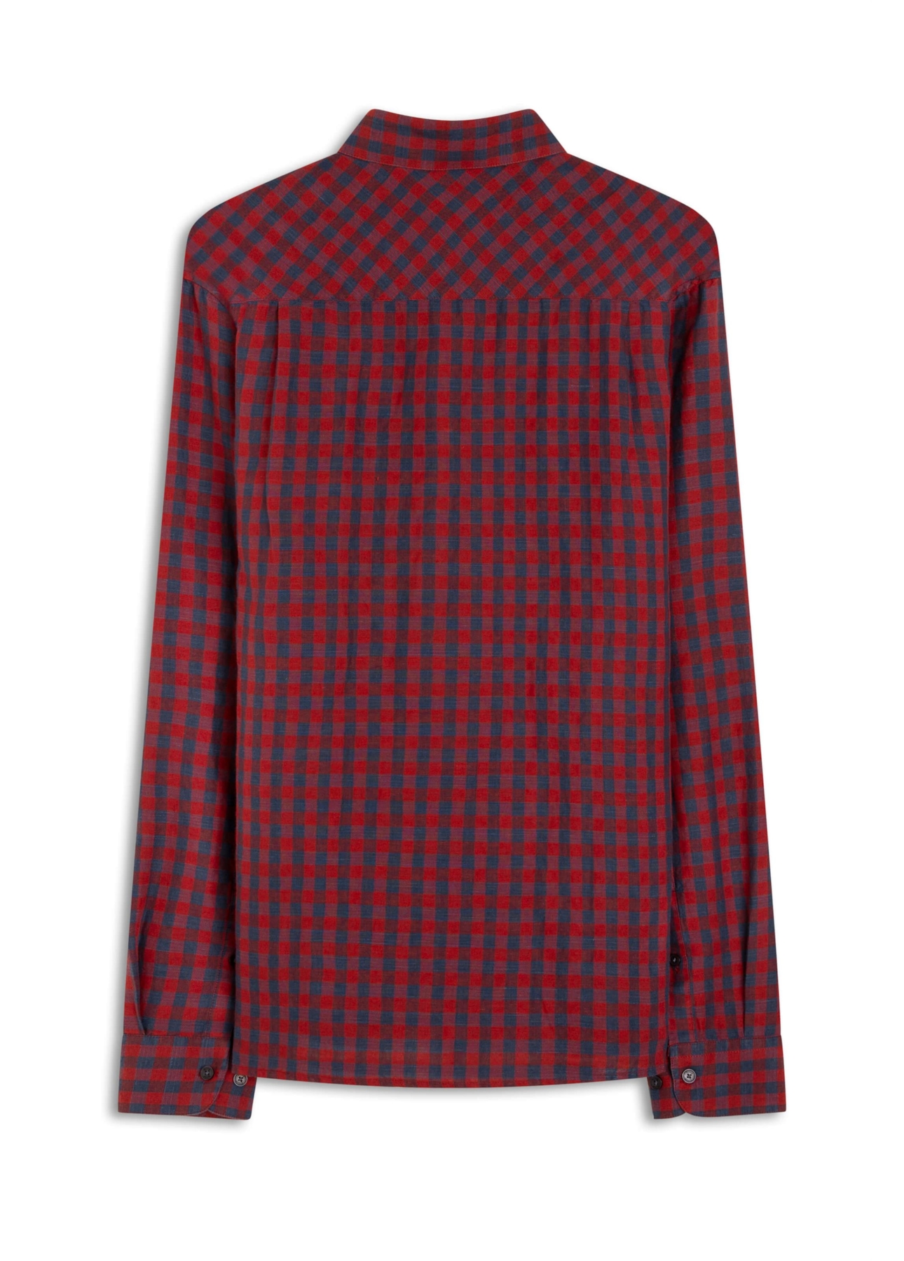 Camisa Linho Ground Plaid Vermelho