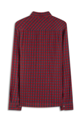 Camisa Linho Ground Plaid Vermelho