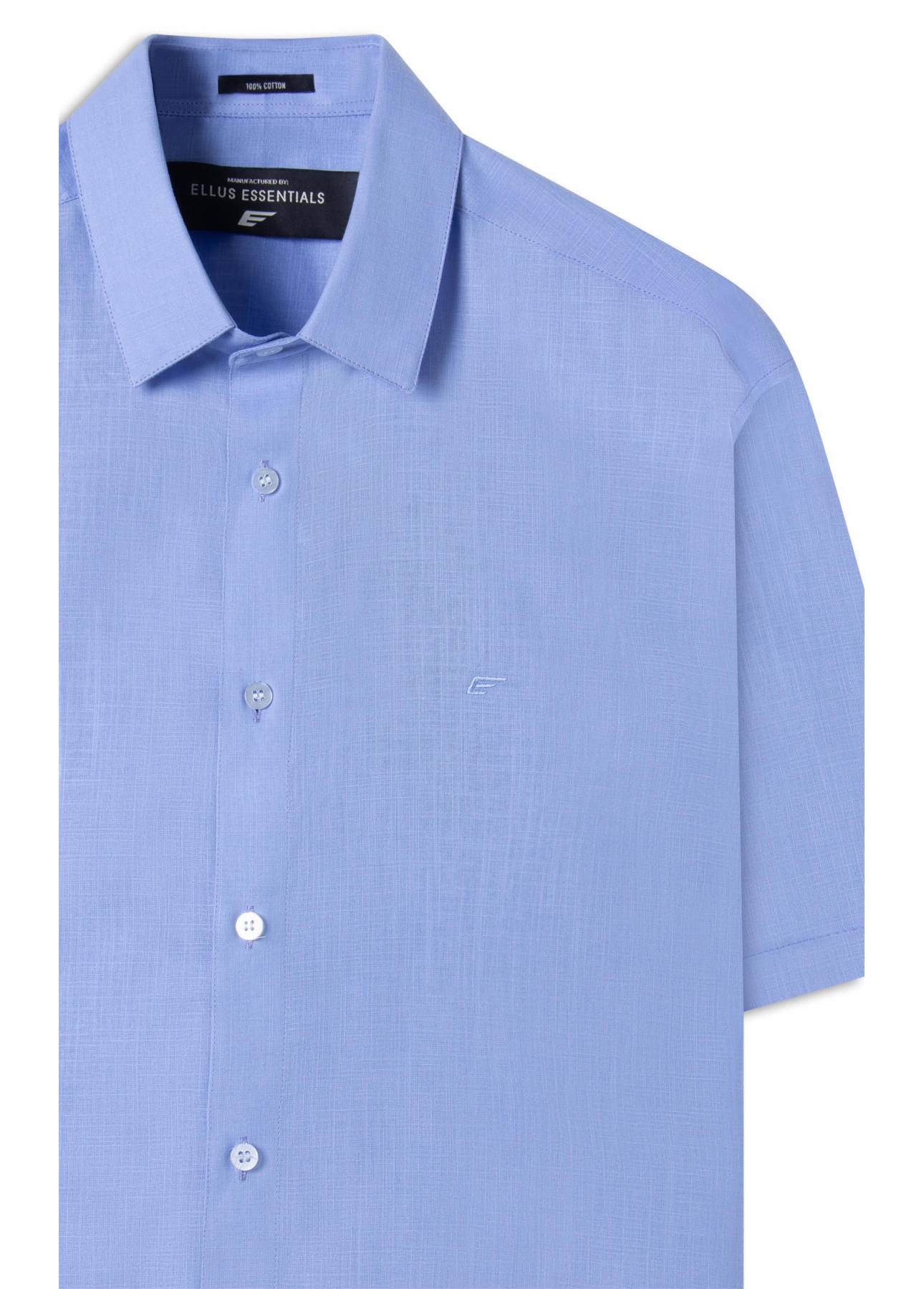 Camisa Linho Like Cintage Xangai Azul Claro