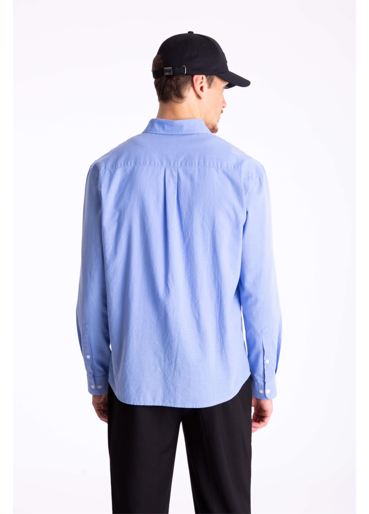 Camisa Linho Like Classic Azul Claro