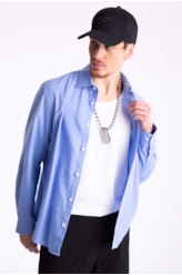 Camisa Linho Like Classic Azul Claro