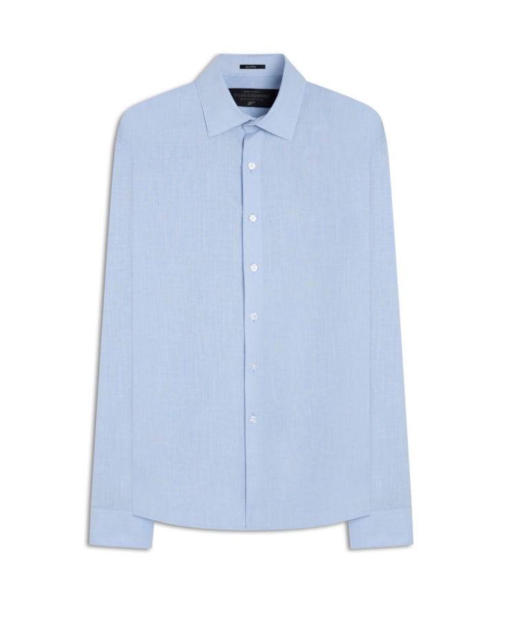 Camisa Linho Like Classic Italian Azul Claro