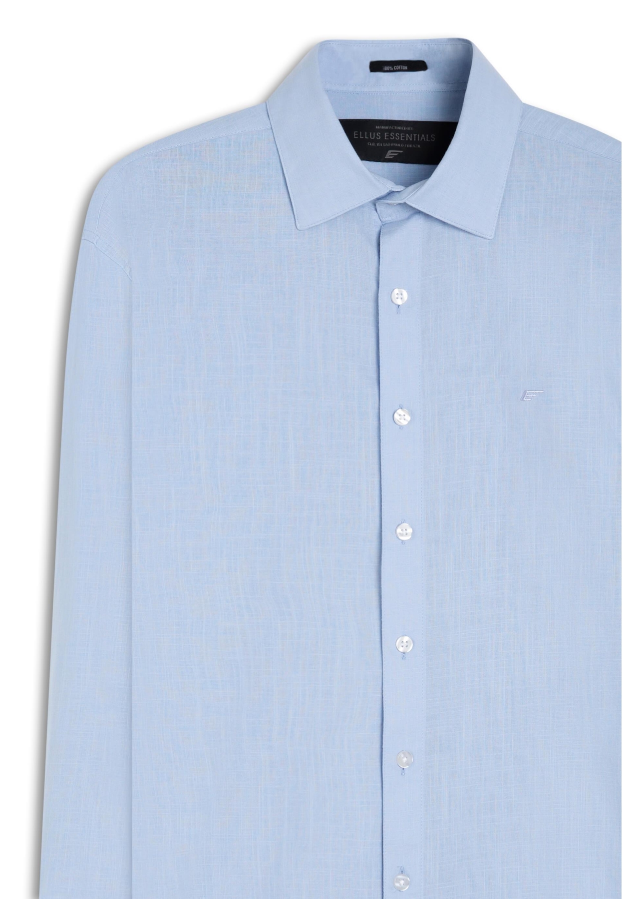 Camisa Linho Like Classic Italian Azul Claro