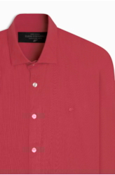 Camisa Linho Like Classic New Italian  Pitaya