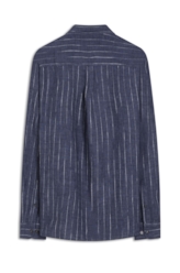 Camisa Linho Stripe Class Marinho