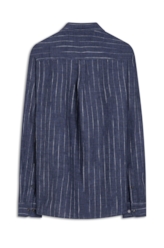 Camisa Linho Stripe Class Marinho