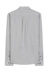 Camisa Linho Stripe Class Silver Gray