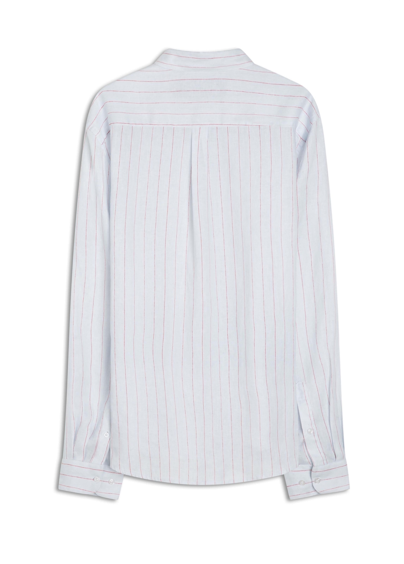 Camisa Linho Stripe Mark Classic Azul Claro