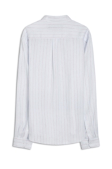 Camisa Linho Stripe Mark Classic Azul Claro