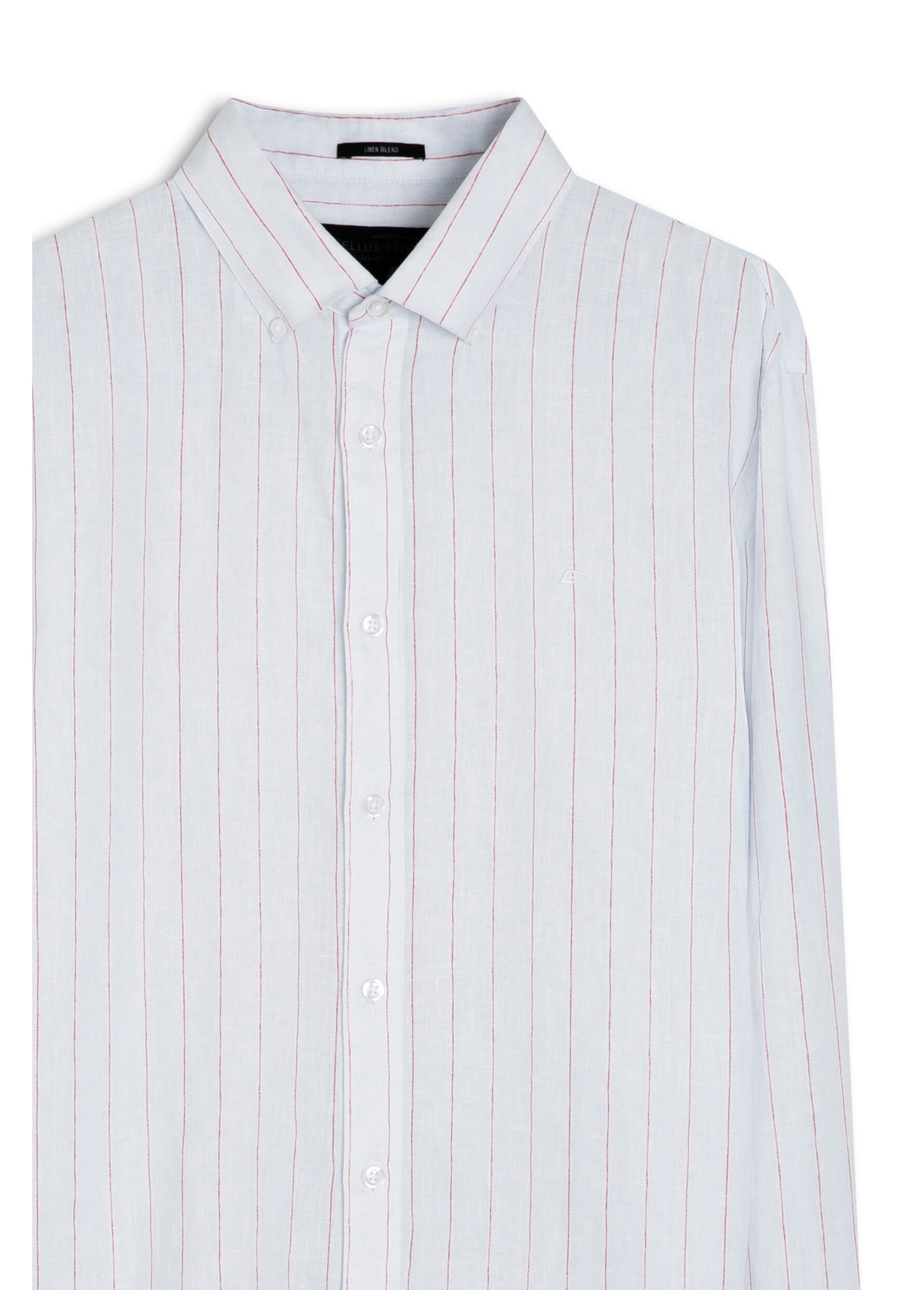 Camisa Linho Stripe Mark Classic Azul Claro