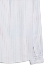 Camisa Linho Stripe Mark Classic Azul Claro