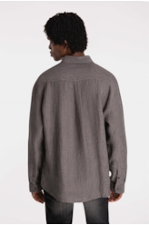 Camisa Linho Suli Stripes Grafite