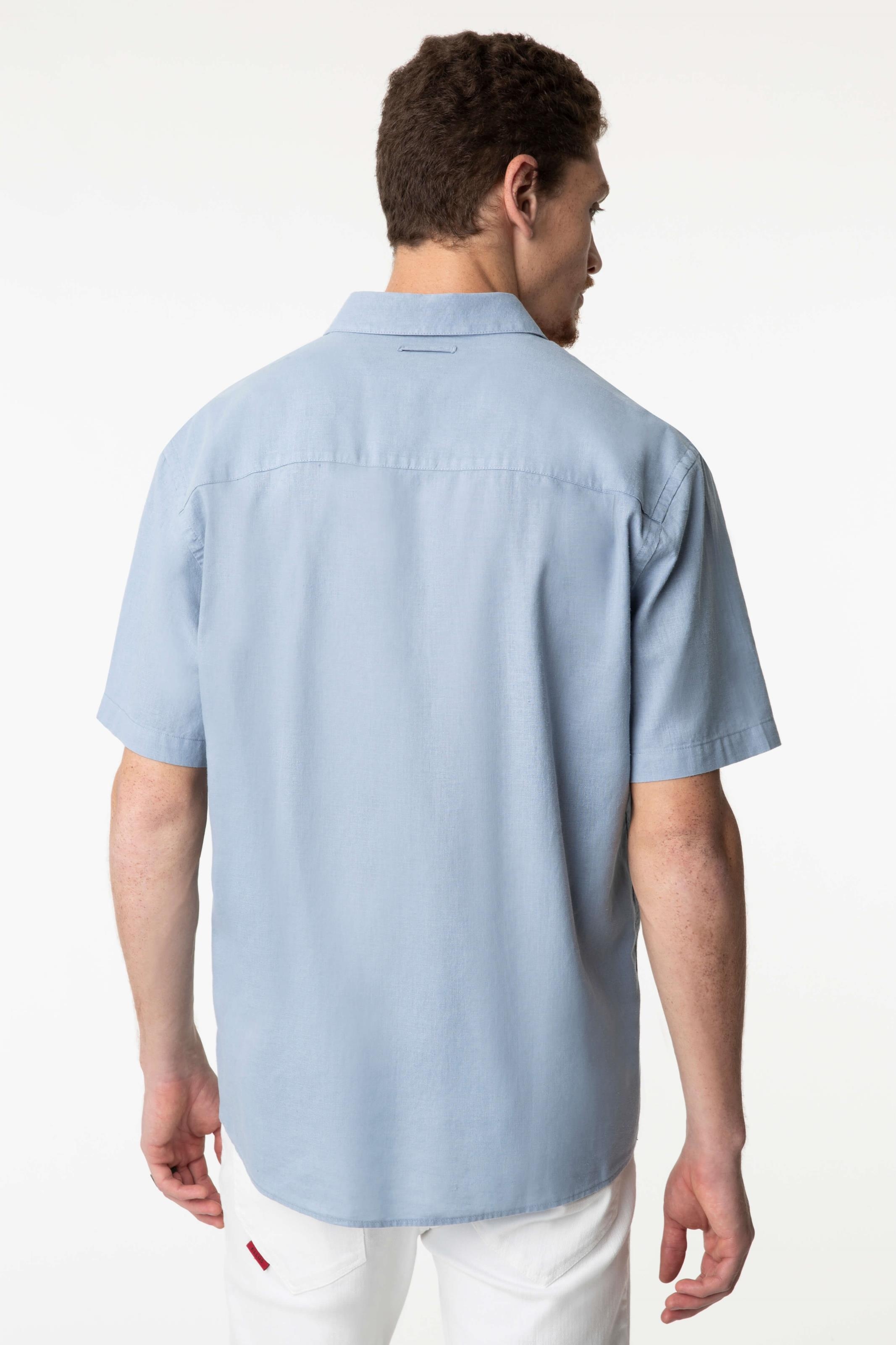 Camisa Linho Surf Anatomic Azul Claro