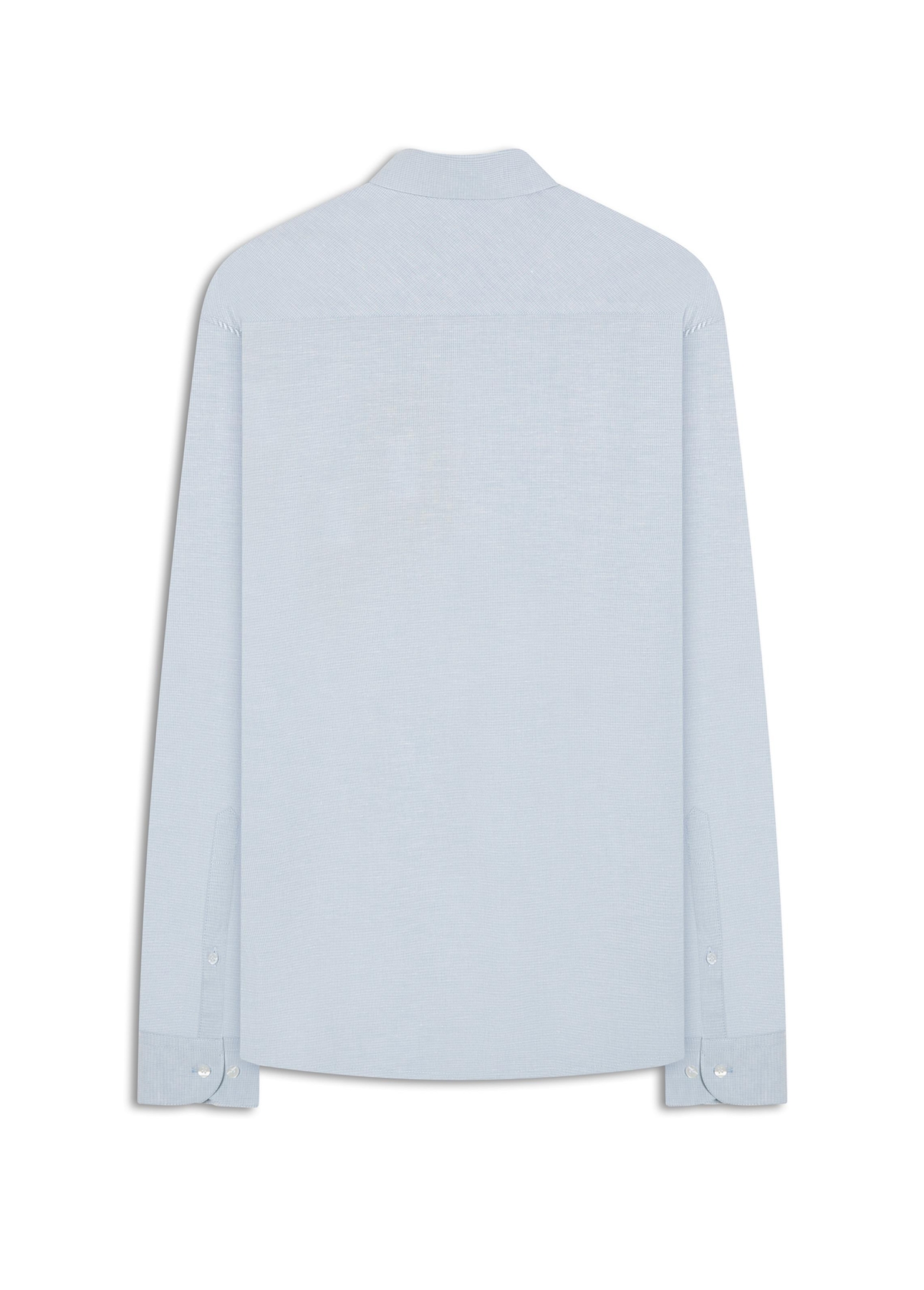 Camisa Micro Xadrez Roma Slim Xangai Azul Pervante