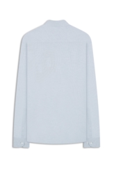 Camisa Micro Xadrez Roma Slim Xangai Azul Pervante