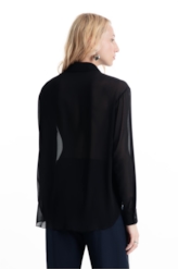 Camisa Microchiffon Classic Preto