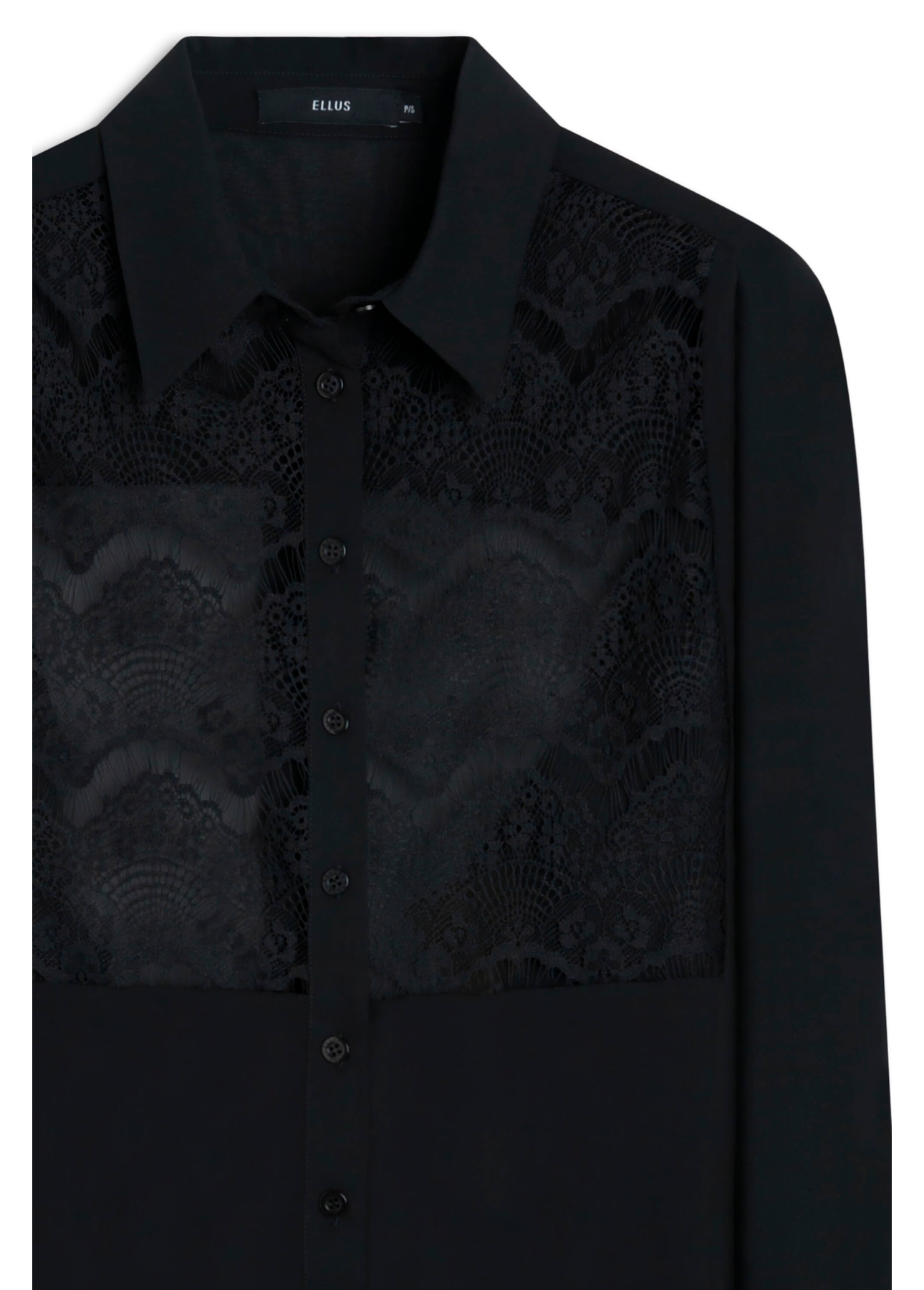 Camisa Microchiffon Lulitex Classic Preto