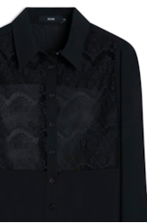Camisa Microchiffon Lulitex Classic Preto