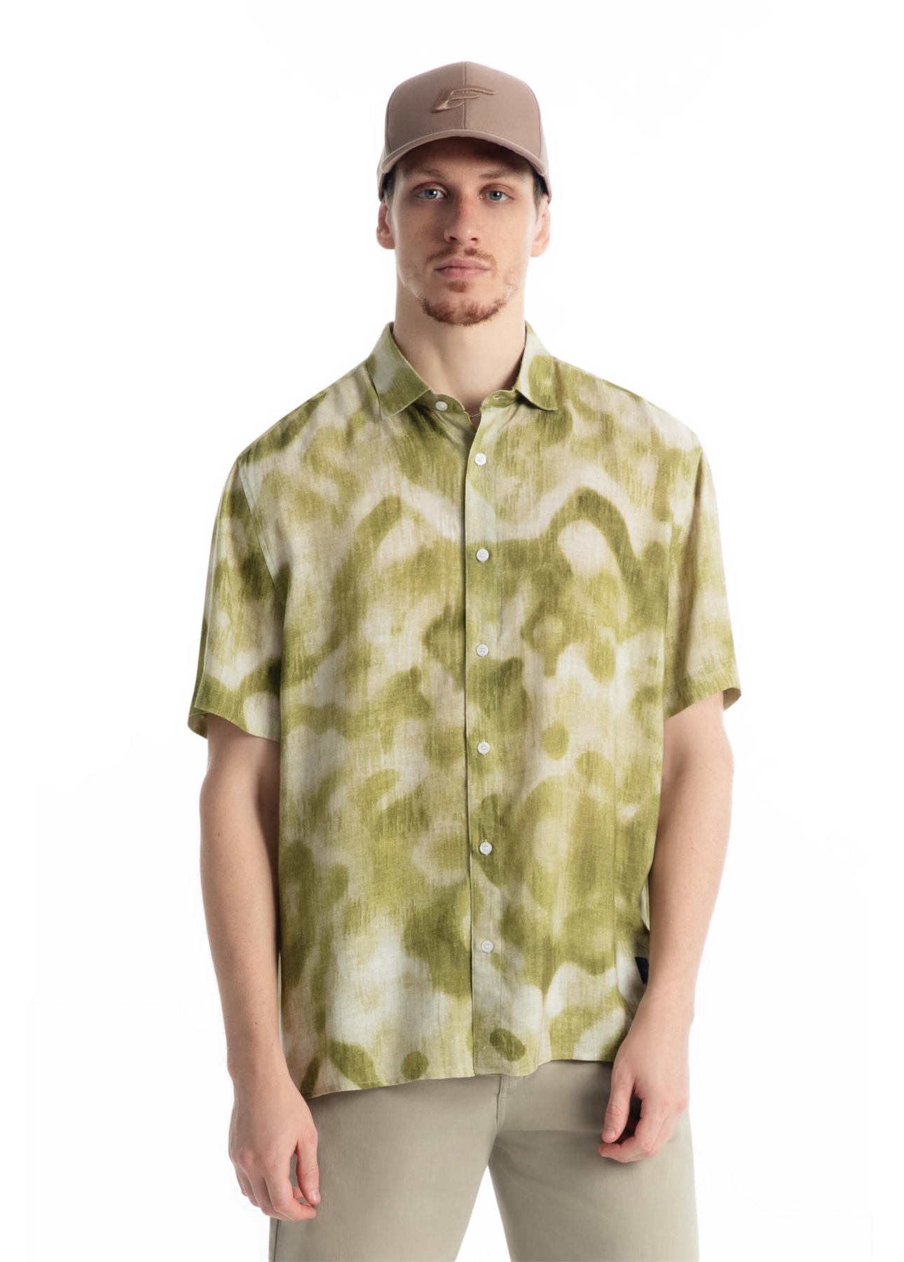 Camisa Modal Blend Ikat Mountain Verde