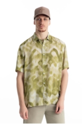 Camisa Modal Blend Ikat Mountain Verde