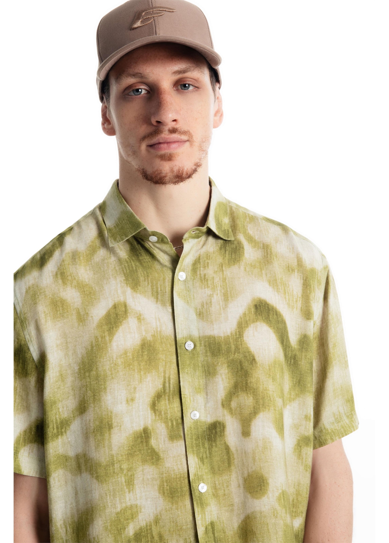 Camisa Modal Blend Ikat Mountain Verde