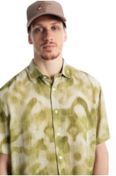 Camisa Modal Blend Ikat Mountain Verde