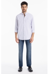 Camisa  Modal Slim Azul Claro