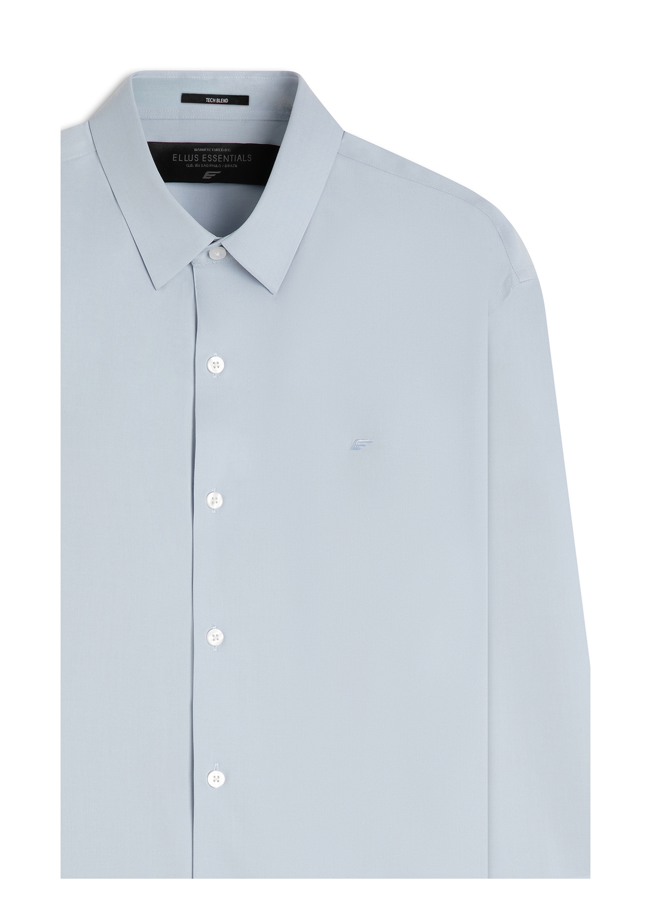 Camisa  Modal Slim Azul Claro
