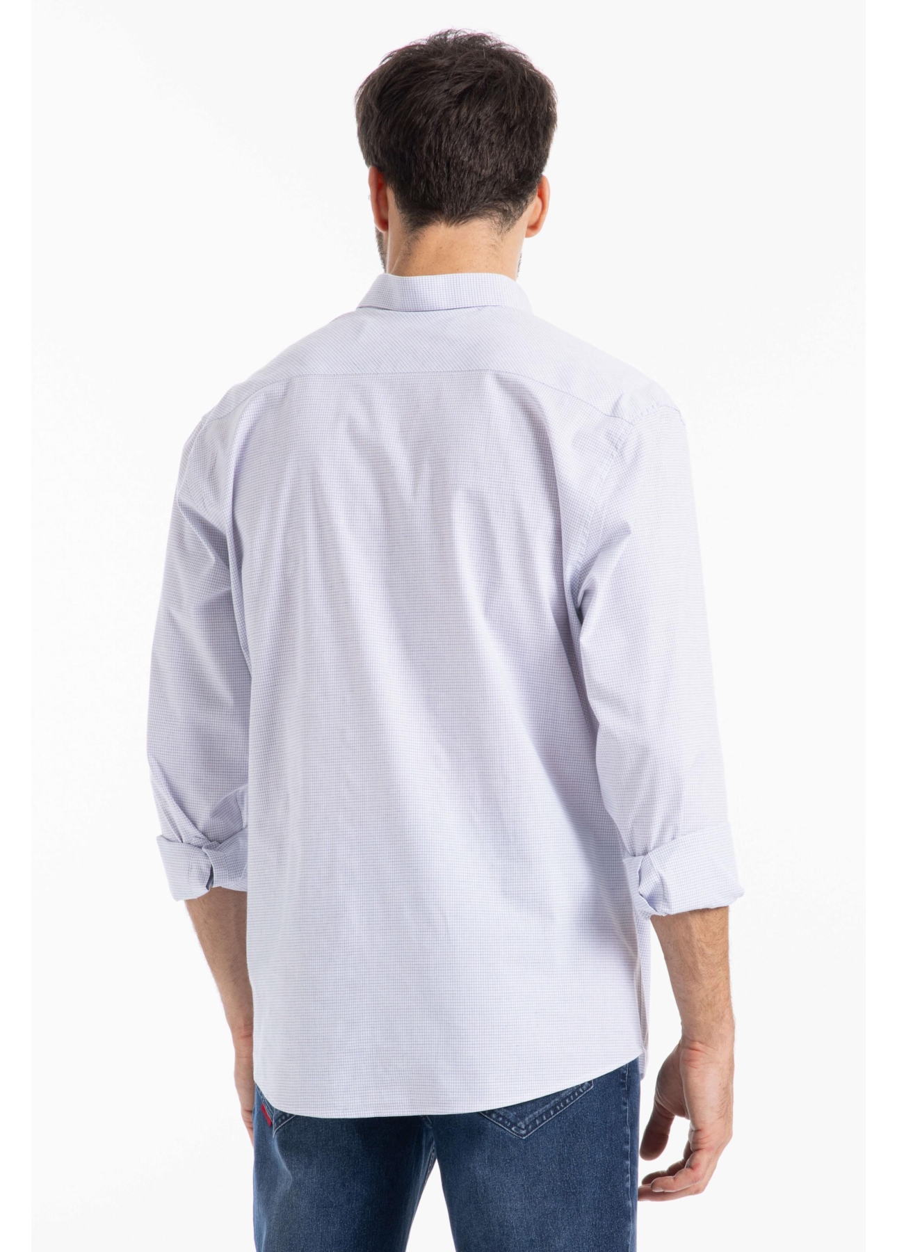 Camisa  Modal Slim Azul Claro