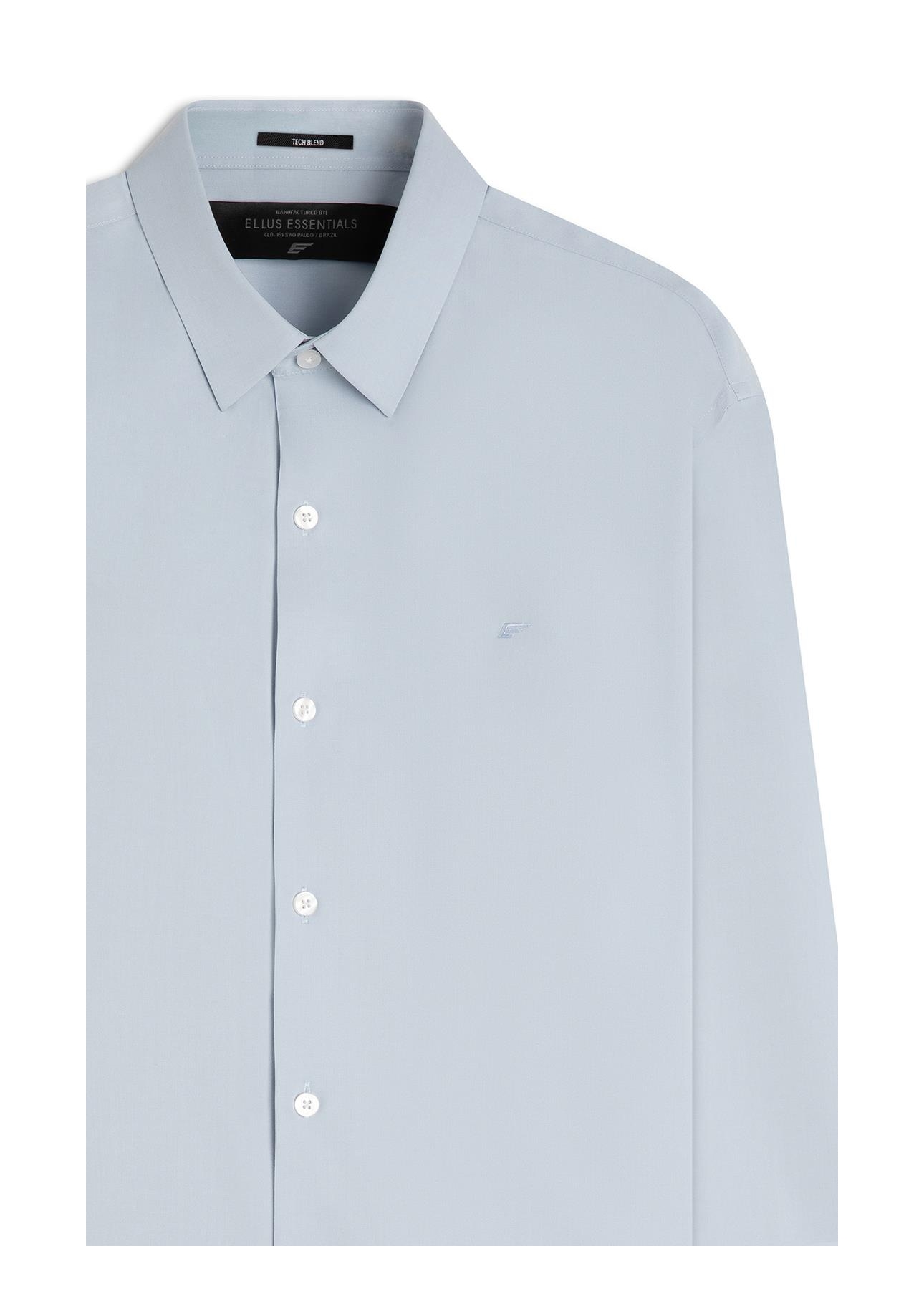 Camisa  Modal Slim Azul Claro