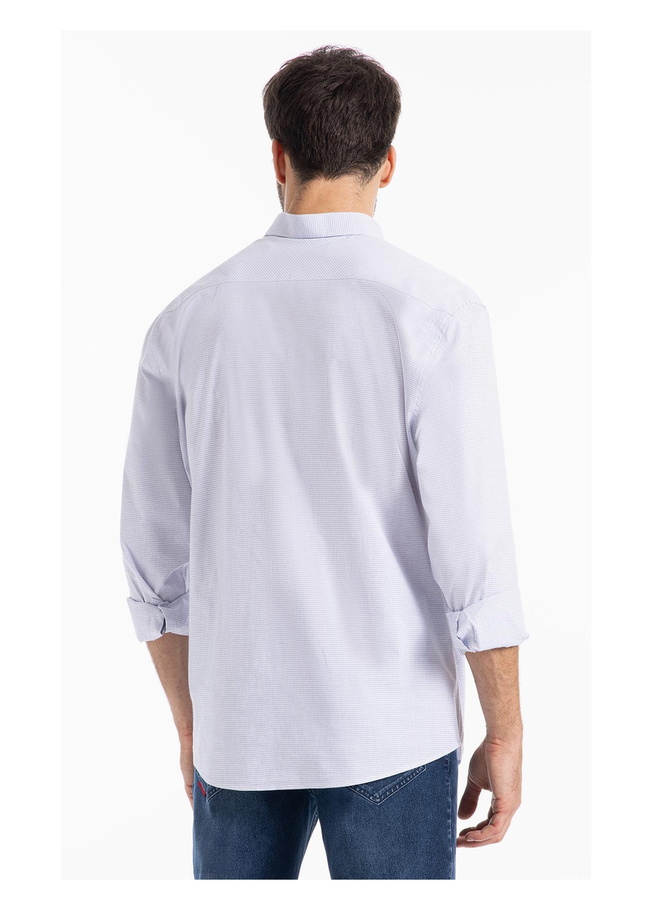 Camisa  Modal Slim Azul Claro