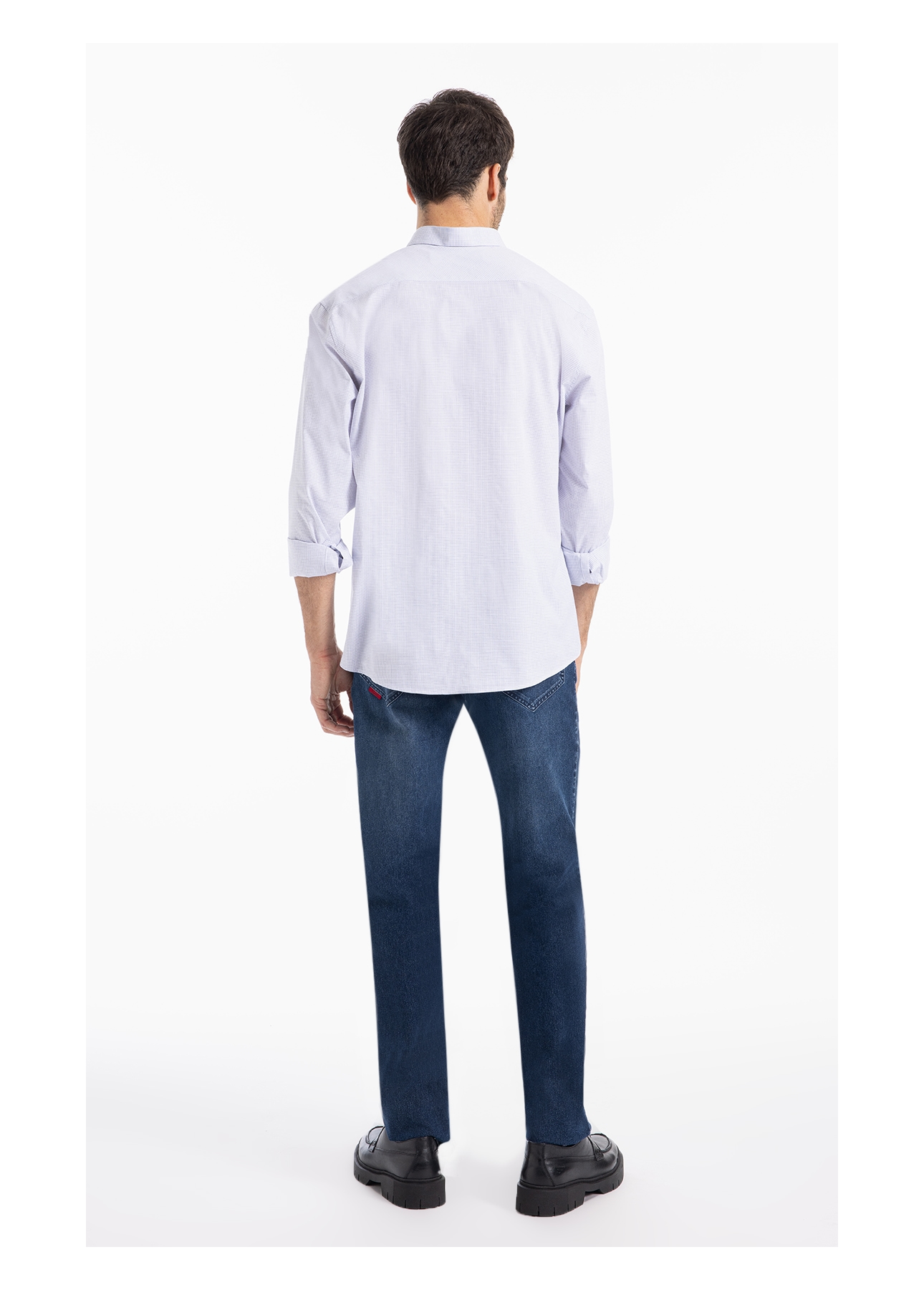 Camisa  Modal Slim Azul Claro