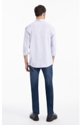 Camisa  Modal Slim Azul Claro