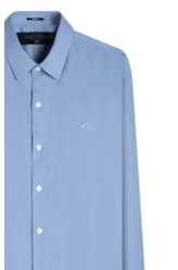 Camisa  Modal Slim Azul Pervante